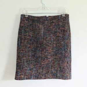 Loft Rainbow Tweed Skirt